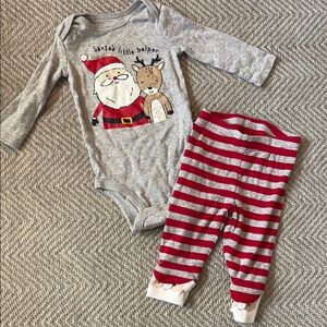 3/$15 Carters Santa’s little helper Christmas outfit